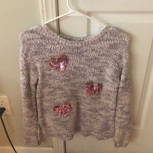 Justice Flip Sequined Knit Sweater